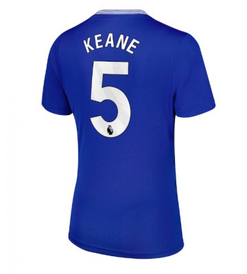 Everton Michael Keane #5 Primera Equipación Mujer 2024-25 Manga Corta